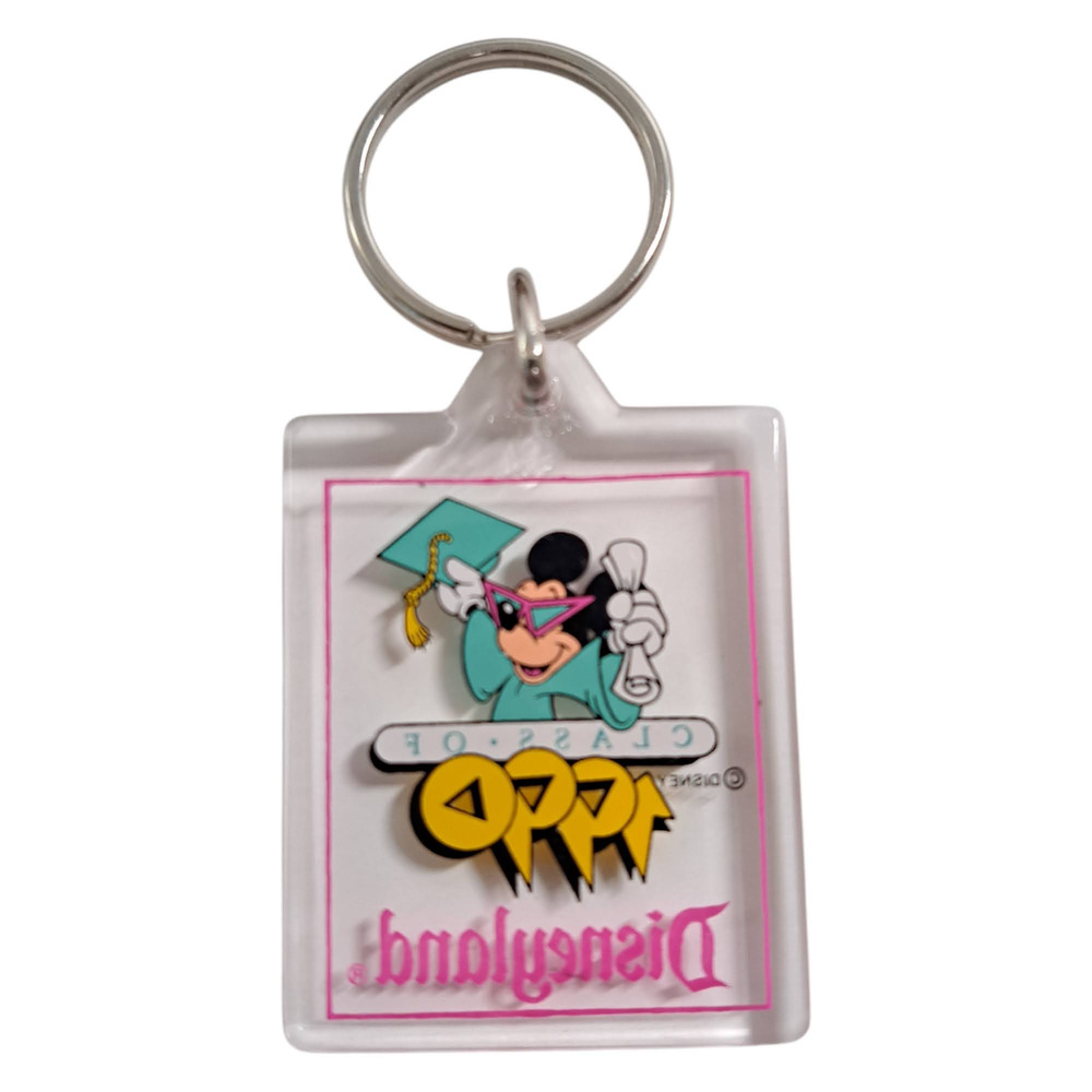 Vintage Disneyland Universal Studio Acrylic & Metal Keychains Lot of (4) - Picture 5 of 9
